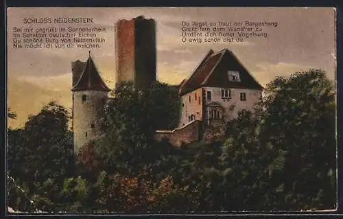 AK Neidenstein / Neckar, Schloss Neidenstein am Morgen