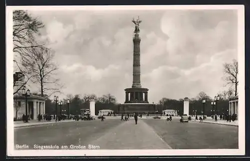 AK Berlin, Siegessäule am Grossen Stern