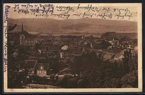 AK Ellrich /Harz, Teilansicht mit Kirche