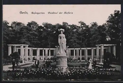 AK Berlin-Tiergarten, Rosengarten, Denkmal der Kaiserin