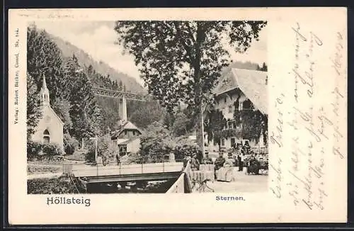 AK Höllsteig, Gasthof zum Sternen und Kapelle
