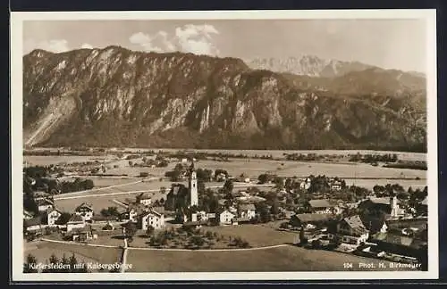 AK Kiefersfelden am Inn, Ansicht mit Kaisergebirge