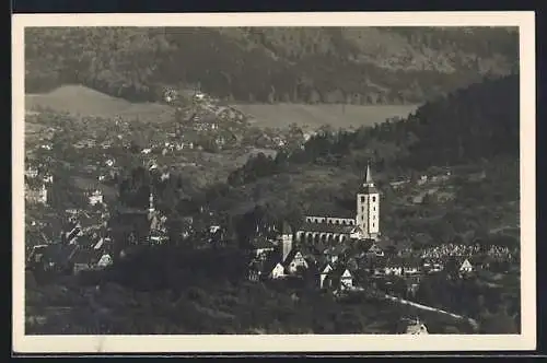 AK Gernsbach /Murgtal, Ansicht vom Grossenberg aus mit Scheuern