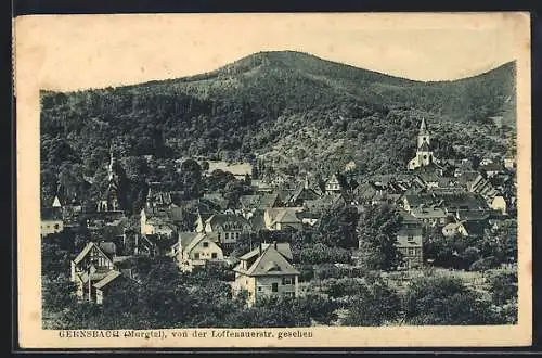 AK Gernsbach /Murgtal, Ansicht von der Loffenauerstrasse aus