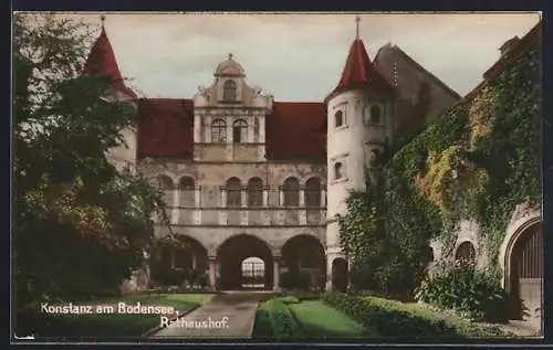 AK Konstanz am Bodensee, Hof am Rathaus