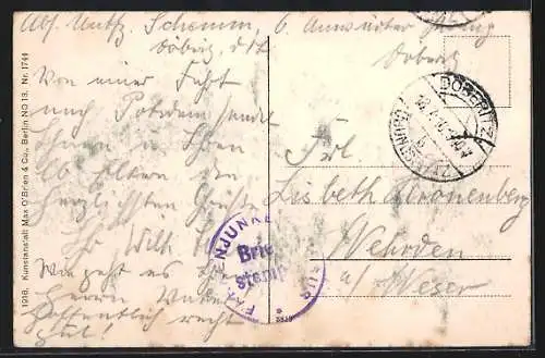 AK Potsdam, Stadtschloss mit Neptunsteich