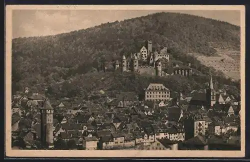 AK Wertheim / Main, Altstadt mit Schloss