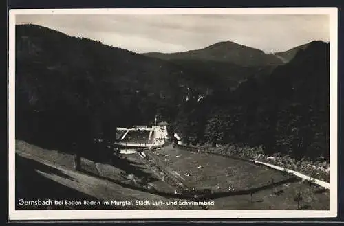 AK Gernsbach bei Baden-Baden, Städt. Luft- Und Schwimmbad