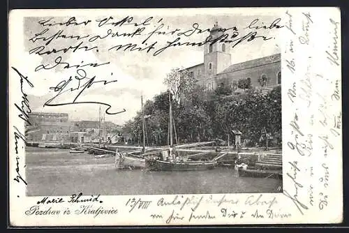 AK Kraljevice, Boote im Hafen