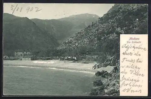 AK Medvea, Strandpartie in der Schlucht