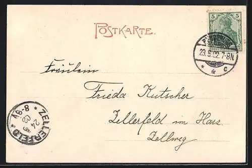 AK Rendsburg, SMY Hohenzollern auf dem Kaiser Wilhelm-Kanal