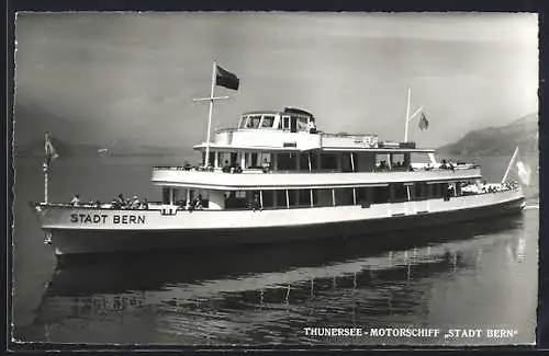 AK Motorschiff Stadt Bern auf dem Thunersee