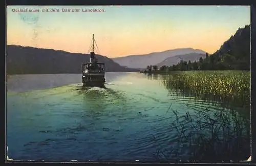 AK Dampfer Landskron auf dem Ossiachersee