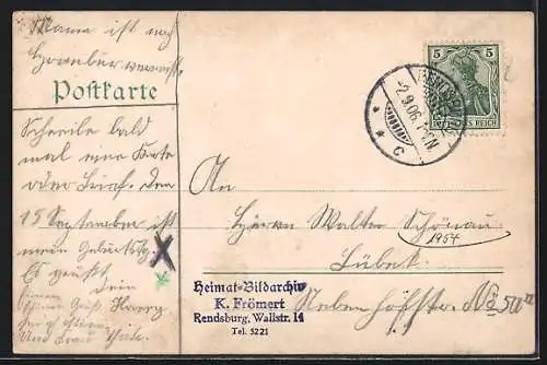 AK Rendsburg, SMS Hohenzollern passiert den Kaiser Wilhelm-Kanal