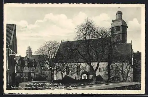 AK Hann. Münden /Oberweser, An der Aegidien-Kirche