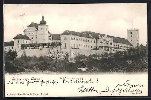 AK Enns, Blick auf Schloss Ennsegg