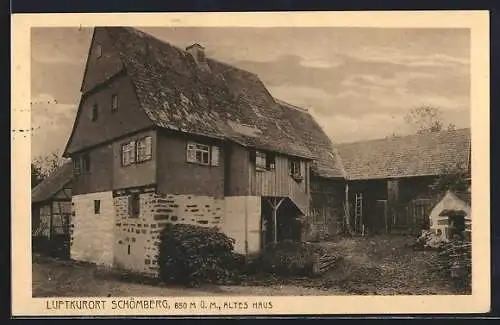 AK Schömberg / Schwarzwald, Altes Hofhaus