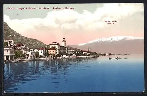 AK Gardone /Lago di Garda, Riviera e Fasano, Monte Baldo