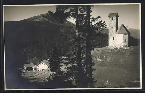 AK Vigiljoch, Panorama mit Kapelle