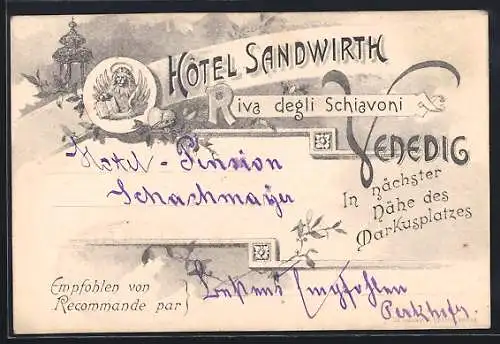 AK Venedig, Hotel Sandwirth, Riva degli Schiavoni