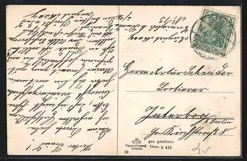 AK Bünde, Partie in der Gartenstrasse