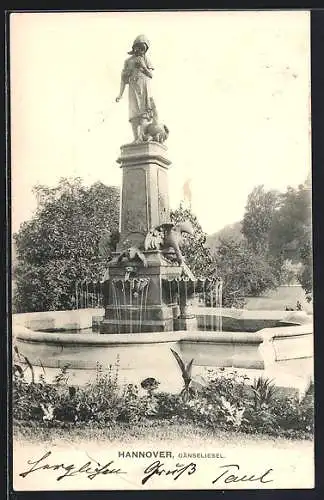 AK Hannover, Partie am Gänseliesel