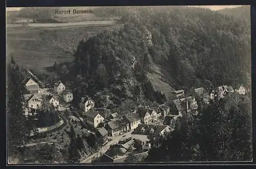 AK Berneck / Fichtelgebirge, Ortsansicht im Tal
