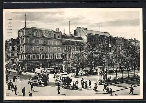 AK Berlin, Unter den Linden, Kranzler Ecke mit Schloss-Atelier