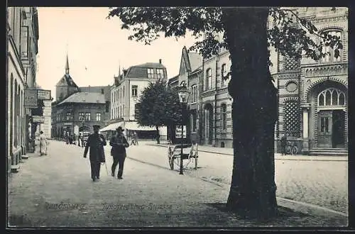 AK Rendsburg, Partie in der Jungfernstieg-Strasse