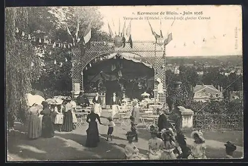 AK Blois, Kermesse de Blois, Terrasse de l`Évêché, Grand café glacier Cornut