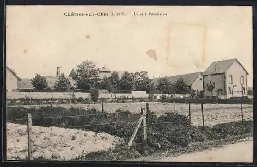 AK Châtres-sur-Cher, Usine à Porcelaine