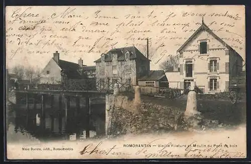 AK Romorantin, Vieille Filature et Moulin du Pont de bois