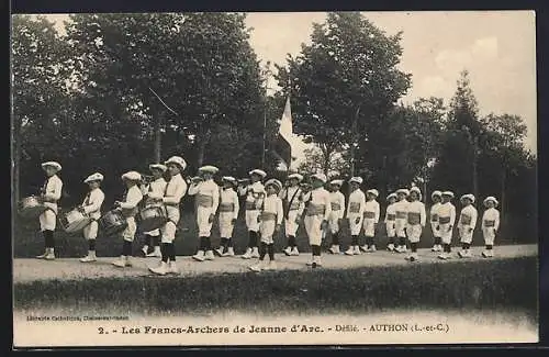 AK Authon, Défilé des Francs-Archers de Jeanne d`Arc