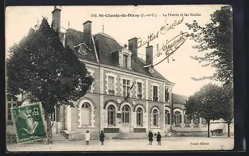 AK St-Claude-de-Diray, La Mairie et les Écoles