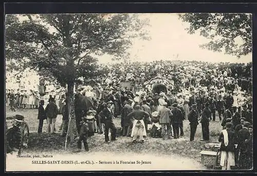 AK Selles-Saint-Denis, Sermon à la Fontaine St-Jean