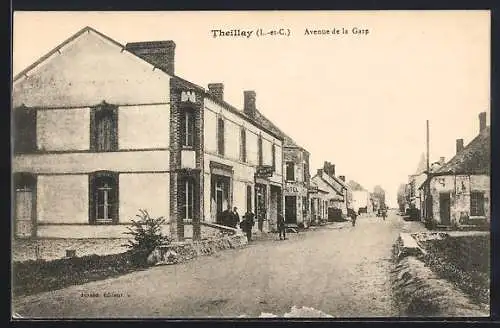 AK Theillay, Avenue de la Gare