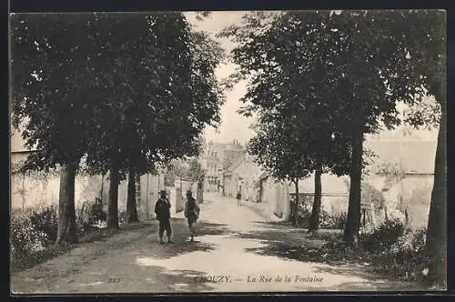 AK Chouzy, La Rue de la Fontaine