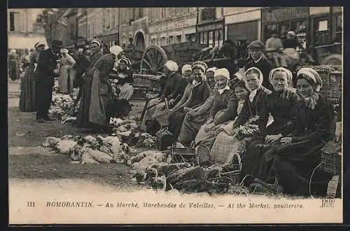 AK Romorantin, Au Marché, Marchandes de Volailles