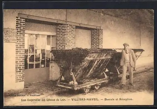 AK Villiers-Naveil, Cave Coopérative des Coteaux du Loir, Bascule et Réception