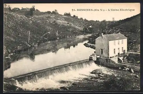 AK Bessines, L`Usine Électrique et le barrage sur la rivière