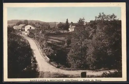 AK Saint-Léger-la-Montagne, Entrée du bourg