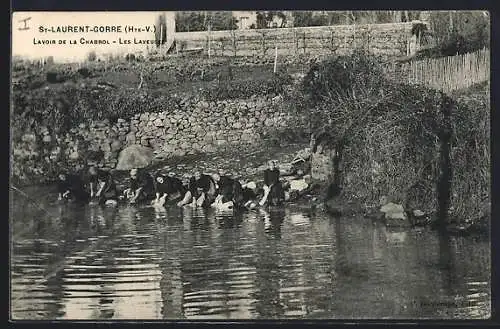 AK Saint-Laurent-Gorre, Lavoir de la Charou, Les Laveuses