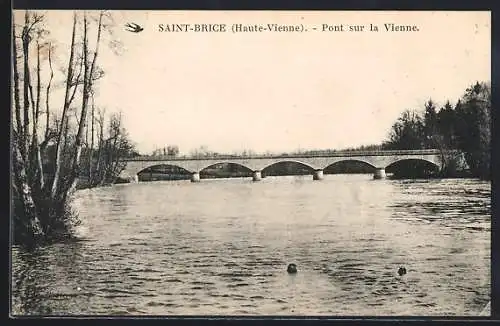 AK Saint-Brice, Pont sur la Vienne