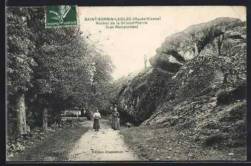 AK Saint-Sornin-Leulac, Rocher de la Grosse-Pierre (Les Ramptoises)