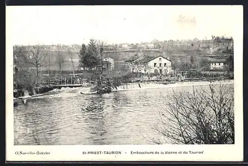 AK Saint-Priest-Taurion, Embouchure de la Vienne et du Taurion