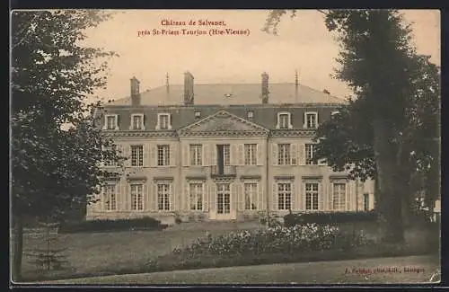 AK Saint-Priest-Taurion, Château de Salvanet dans la Haute-Vienne