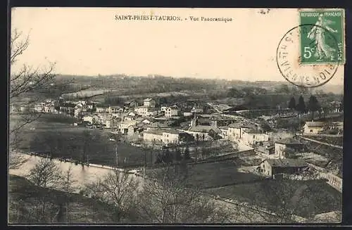 AK Saint-Priest-Taurion, Vue Panoramique