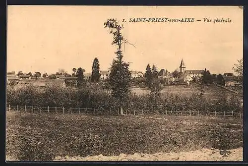 AK Saint-Priest-sous-Aixe, Vue générale