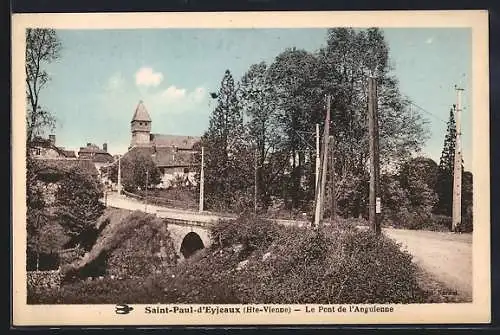 AK Saint-Paul-d`Eyjeaux, Le Pont de l`Anguienne