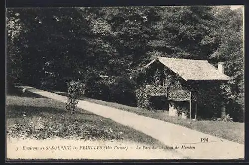 AK Saint-Sulpice-les-Feuilles, Le Parc du Château de Mondon